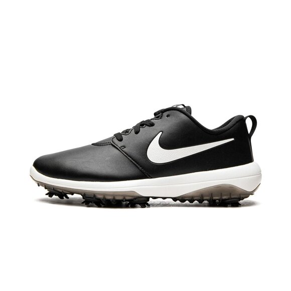 Nike Men's Roshe G Tour Leather Golf Cleats AR5580-001 Black Size 10.5 - Picture 1 of 6